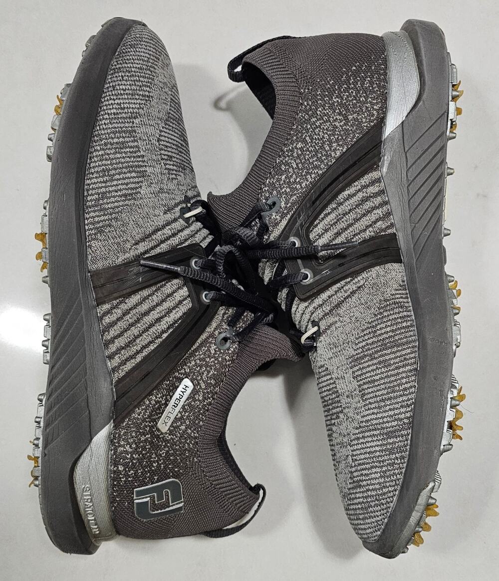 FootJoy HyperFlex Golf Shoes Men’s US 9.5 Gray Spikeless Athletic Golf Sneakers